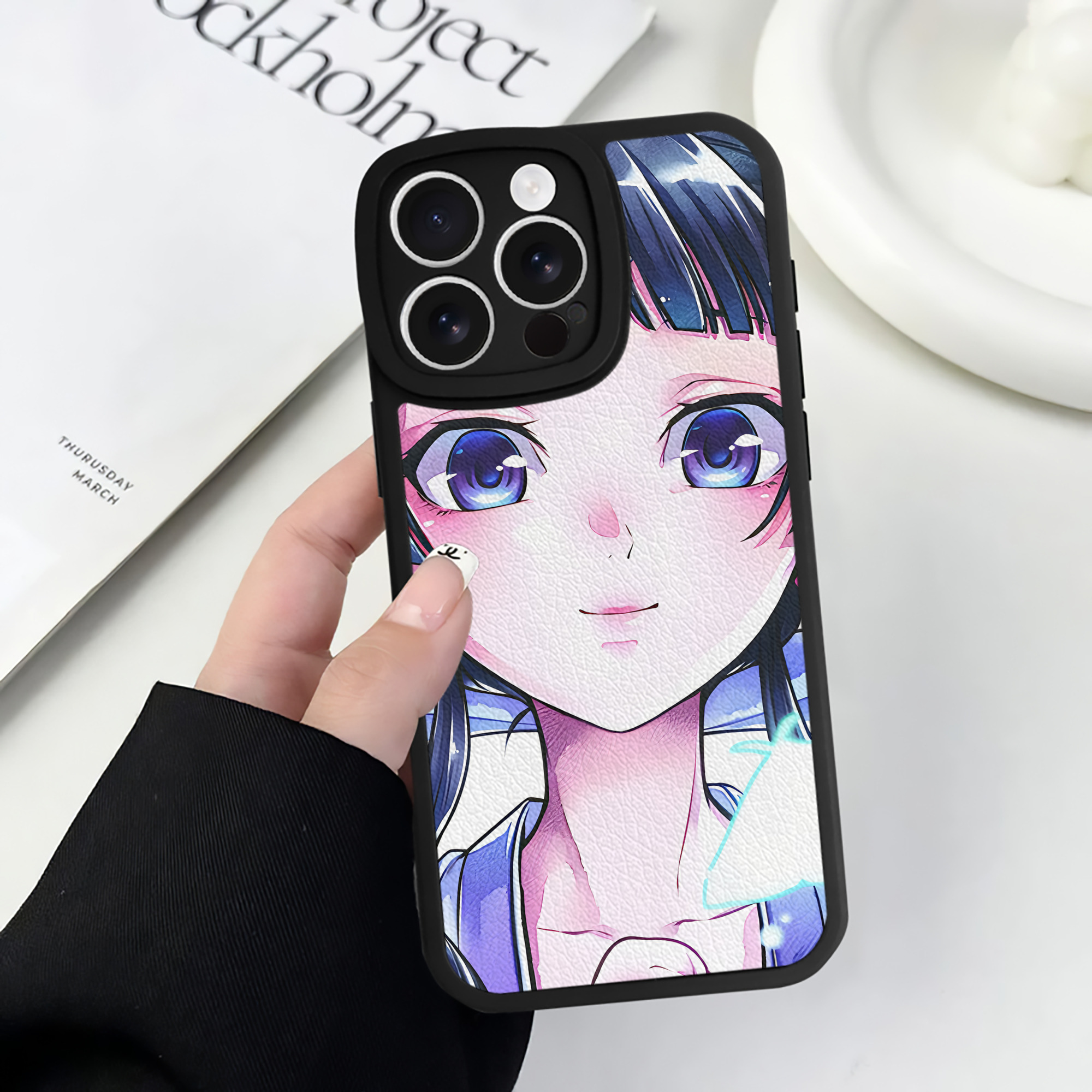 （画像用） 薬屋のひとりごと The Apothecary Diaries 【iPhone 16シリーズ対応】シリコンスマホケース（レザー調） 材質：シリコン
